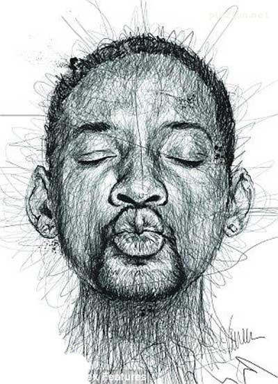 عکس های فوق العاده از نقاشی های خط خطی