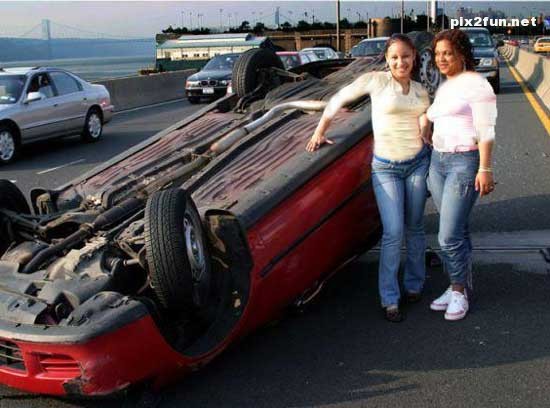 عکس های طنز و خنده دار از رانندگی زن ها