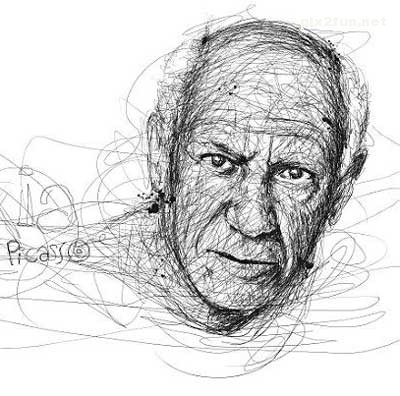 عکس های فوق العاده از نقاشی های خط خطی