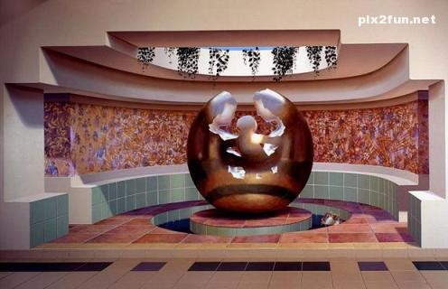 سری دوم نقاشی های سه بعدی بر روی دیوار