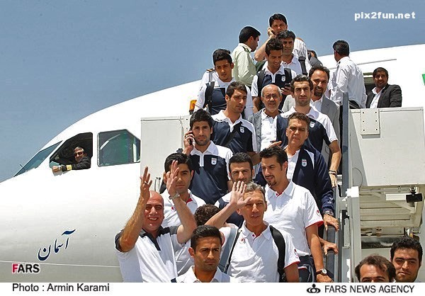 عکس های جدید از بازگشت اعضای ملی پوش