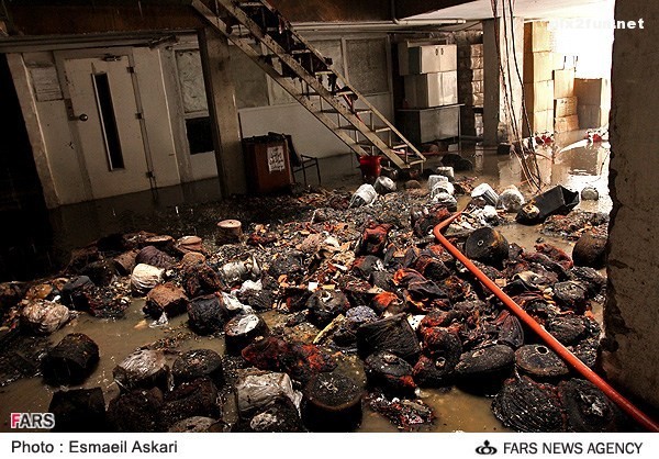 عکسهای آتش سوزی اخیر در خیابان جمهوری