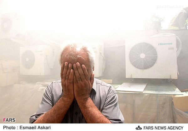 عکسهای آتش سوزی اخیر در خیابان جمهوری