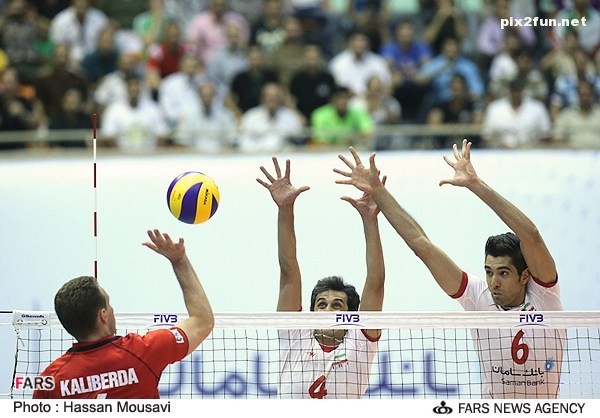 عکس هایی از بازی والیبال ایران با آلمان