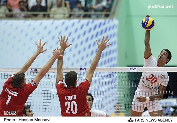عکس هایی از بازی والیبال ایران با آلمان