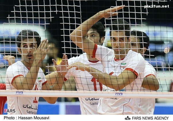 تصاویری از بازی والیبال ایران با آلمان