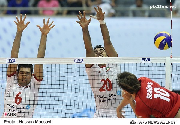 عکس هایی از بازی والیبال ایران با آلمان