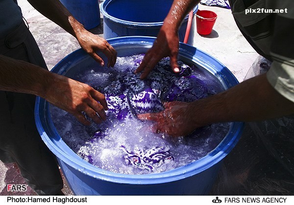 تصاویری از کارگاه تولید روسری