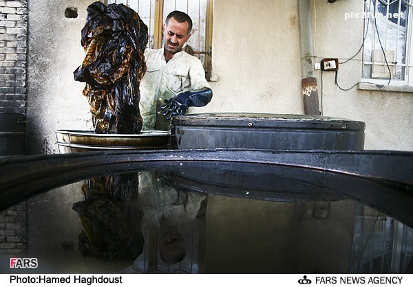 تصاویری از کارگاه تولید روسری