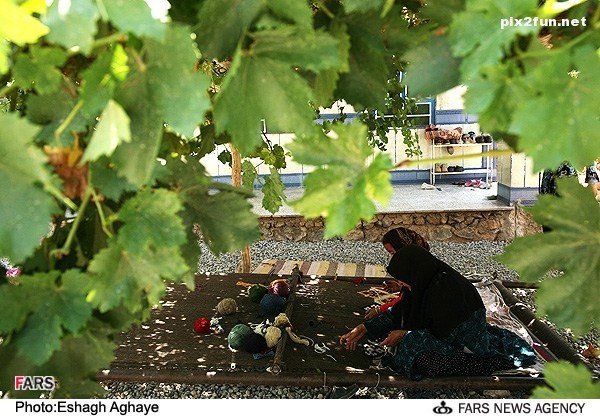 عکس از گبه بافی و گلیم بافی