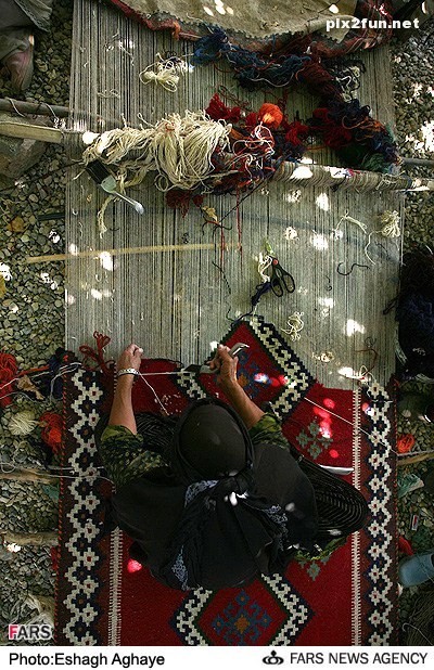 عکس از بافندگی در استان کهگیلویه و بویراحمد 