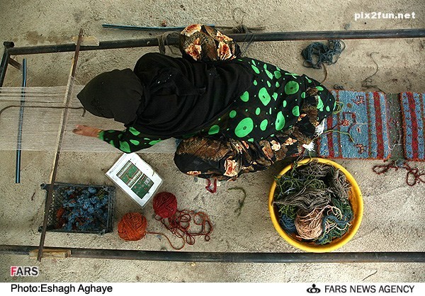 عکس از بافندگی در استان کهگیلویه و بویراحمد 