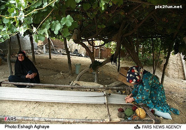 عکس از بافندگی در استان کهگیلویه و بویراحمد 