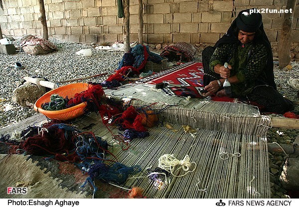 عکس از بافندگی در استان کهگیلویه و بویراحمد 