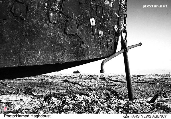 عکس های ناراحت کننده از خشکسالی دریاچه ارومیه