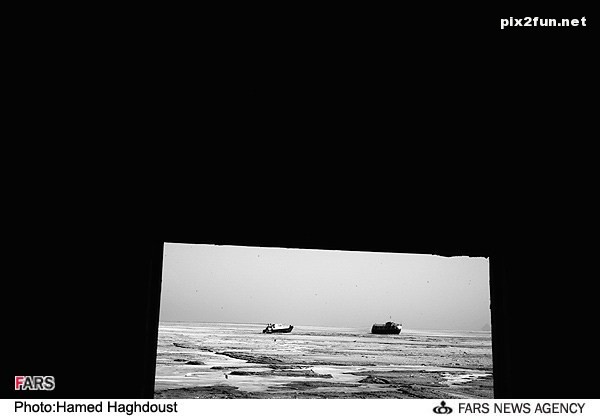 عکس های ناراحت کننده از خشکسالی دریاچه ارومیه