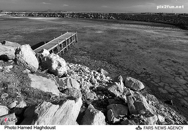 عکس های غمناک از دریاچه ارومیه