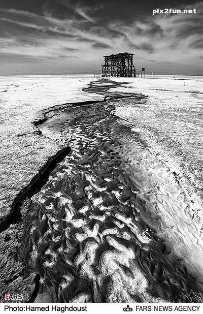 عکس های ناراحت کننده از دریاچه ی ارومیه