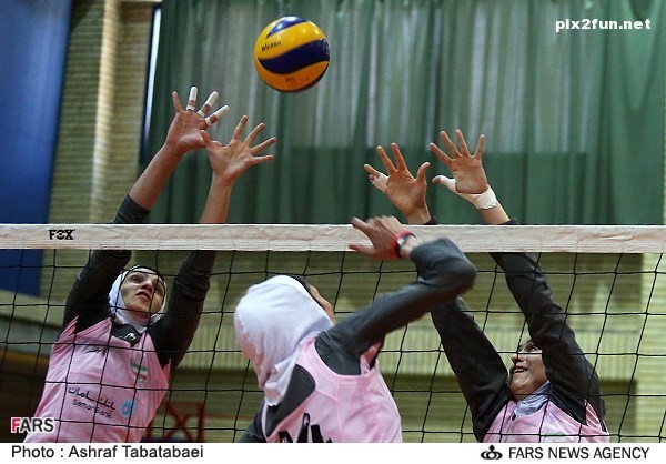 تصاویری از تمرین تیم ملی والیبال بانوان