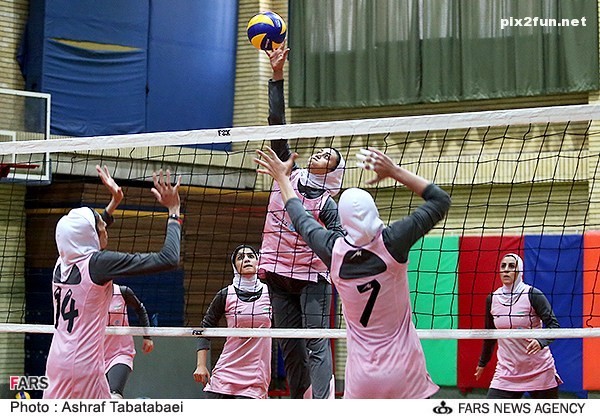 تصاویری از تمرین تیم ملی والیبال بانوان