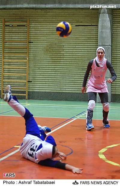 تصاویری از تمرین تیم ملی والیبال بانوان