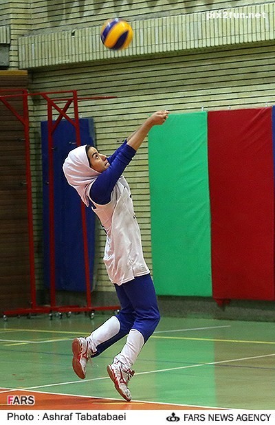 تصاویری از تمرین تیم ملی والیبال بانوان