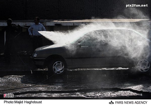 عکس های جالب از کارواش ماشین های سنگین
