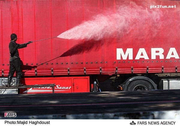 عکس های جالب از کارواش ماشین های سنگین