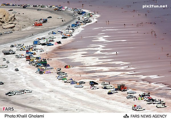 تصاویری از سواحل دریاچه ی ارومیه