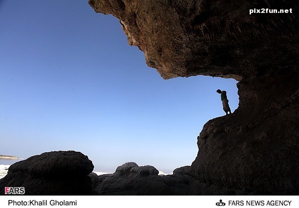 تصاویری از ساحل دریاچه ی ارومیه