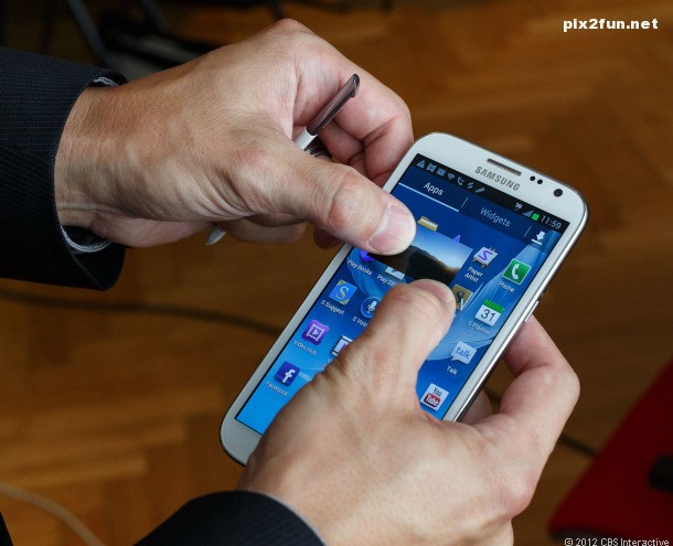 عکس از گوشی موبایل Samsung Note II