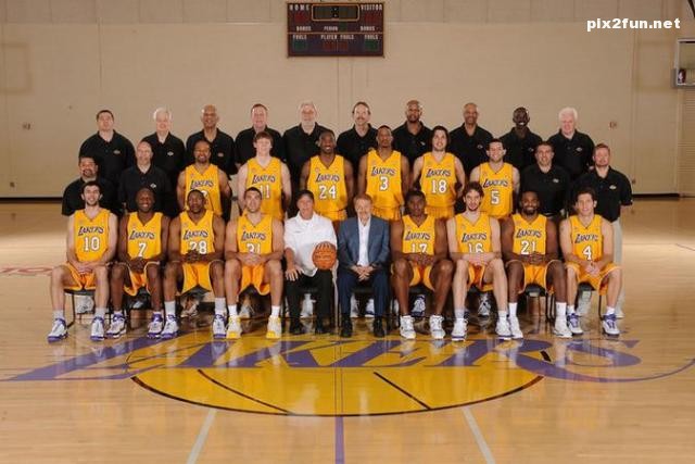 عکس های جدید از تیم بسکتبال Los Angeles Lakers