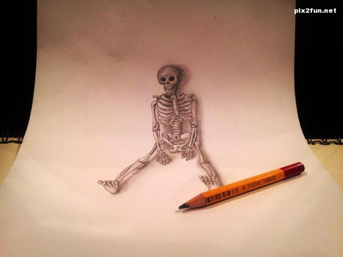 عکس های جالب از نقاشی سه بعدی بر روی کاغذ