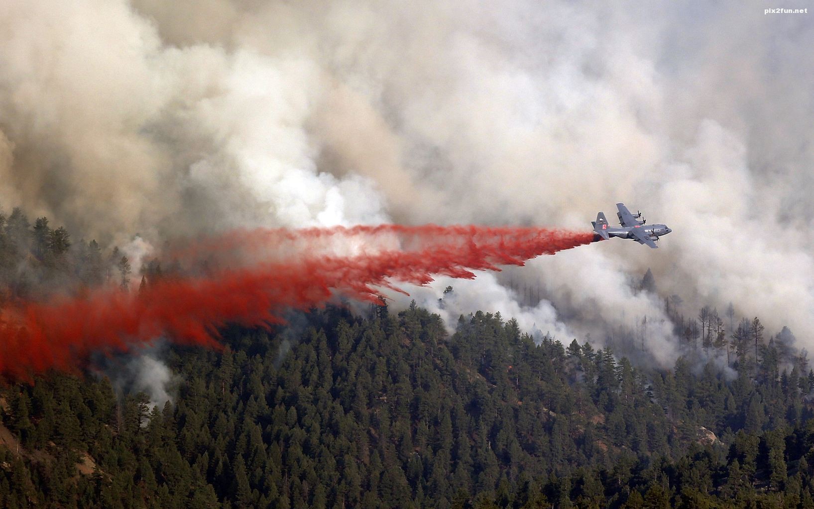 عکس از آتش سوزی در Colorado
