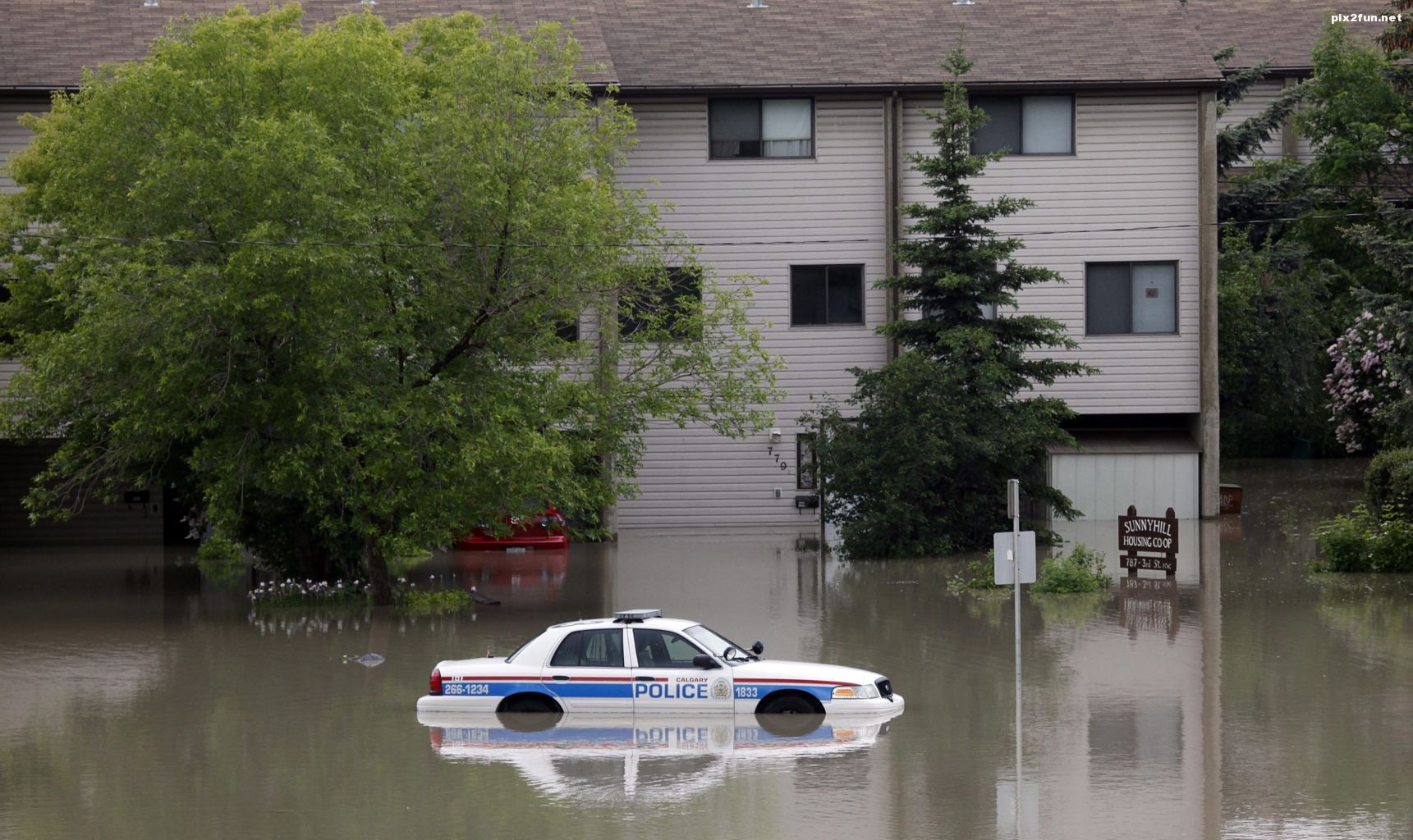 عکس از سیل در کانادای غربی