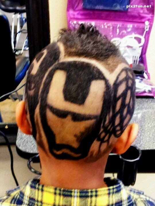 طراحی های عجیب روی موی سر