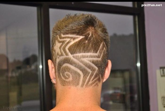 طراحی های عجیب روی موی سر
