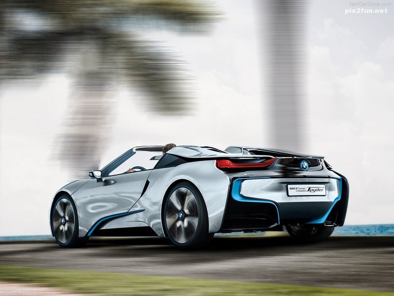 عکس های دیدنی از ماشین BMW i8 Spyder Concept