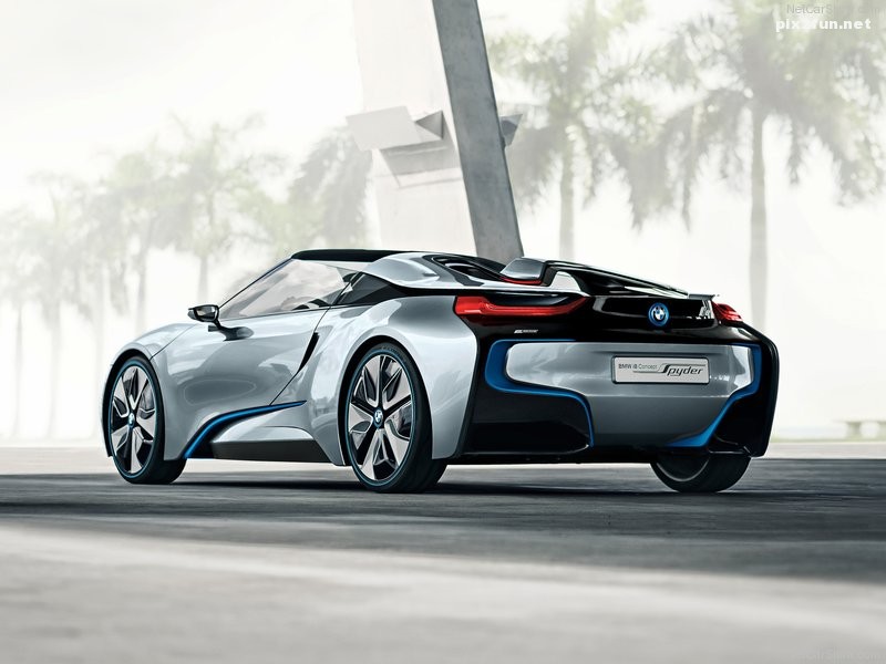 عکس های دیدنی از ماشین BMW i8 Spyder Concept