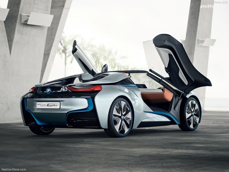 عکس های دیدنی از ماشین BMW i8 Spyder Concept