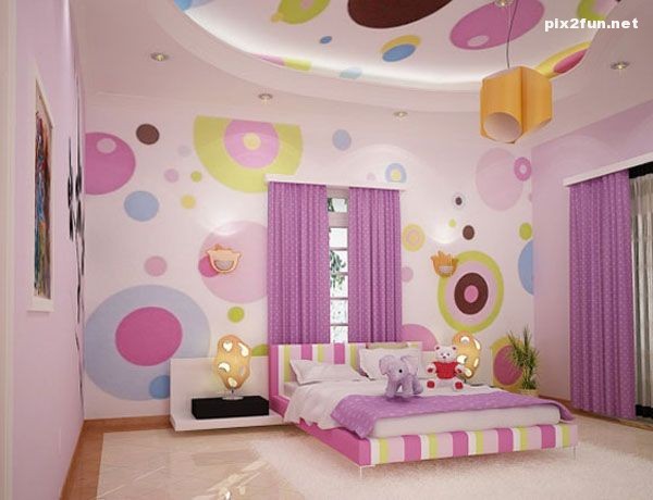 عکس از دکوراسیون های جدید اتاق دخترانه