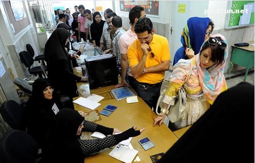 عکس از حضور خانم ها در انتخابات سال 92