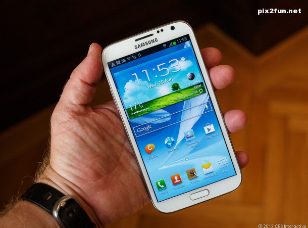 عکس از گوشی موبایل Samsung Note II