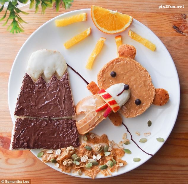 عکس های خلاقانه از تزیین غذای کودک