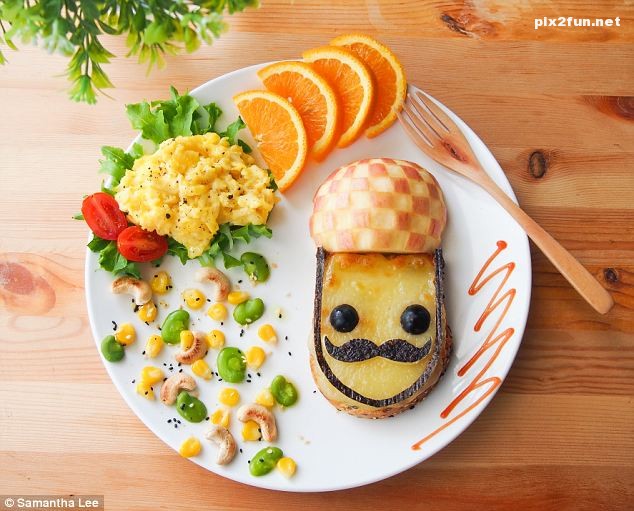 عکس های خلاقانه از تزیین غذای کودک