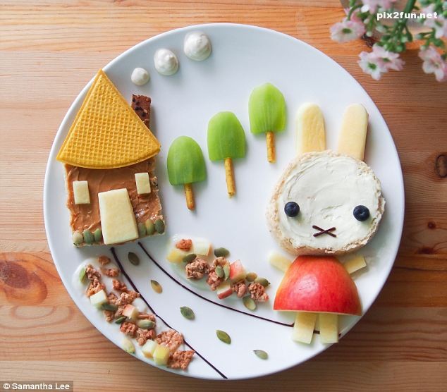 عکس های خلاقانه از تزیین غذای کودک