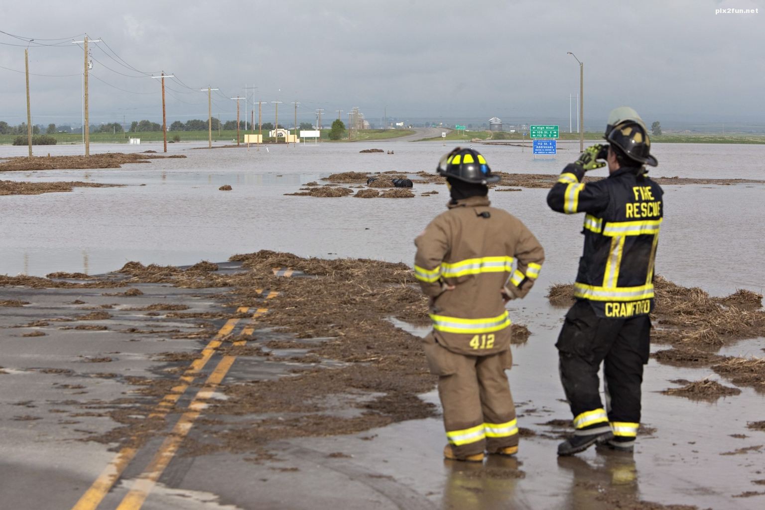 عکس از سیل در کانادای غربی