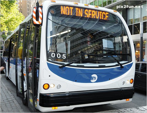 عکس از اتوبوس های نیو یورک