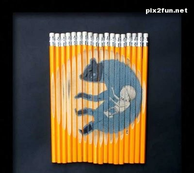 عکس از طرح های زیبا با مداد رنگی