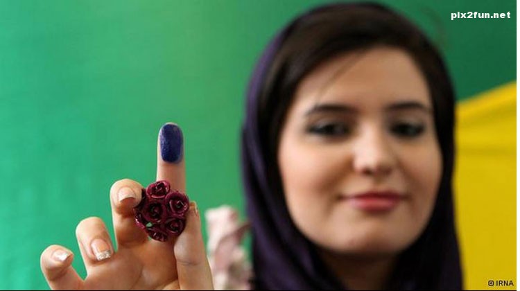 عکس از حضور خانم ها در انتخابات سال 92